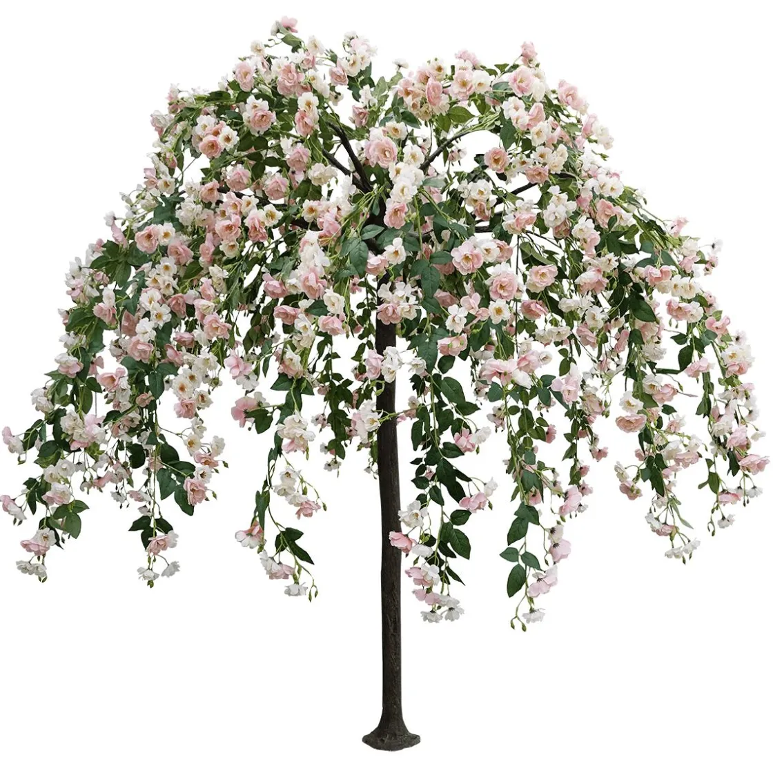 DecoWoerner Decoración De Primavera|Árboles Artificiales>El árbol De s Artificial Blanco/do, 210 Cm