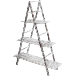 DecoWoerner Expositores Para Tiendas|Decoración Natural>Escalera De Estantería Vintage , Altura 150 Cm