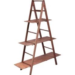 DecoWoerner Expositores Para Tiendas|Decoración Natural>Escalera De Estantería Vintage , Altura 150 Cm