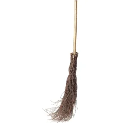 DecoWoerner Decoración Temática|Decoración De Otoño>Escoba Decorativa De Broza, 125 Cm