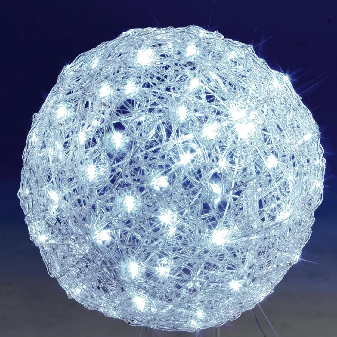 DecoWoerner Luces De Navidad>Esfera Luminosa De Luz LED De Fibras Acrílicas, Ø 50 Cm