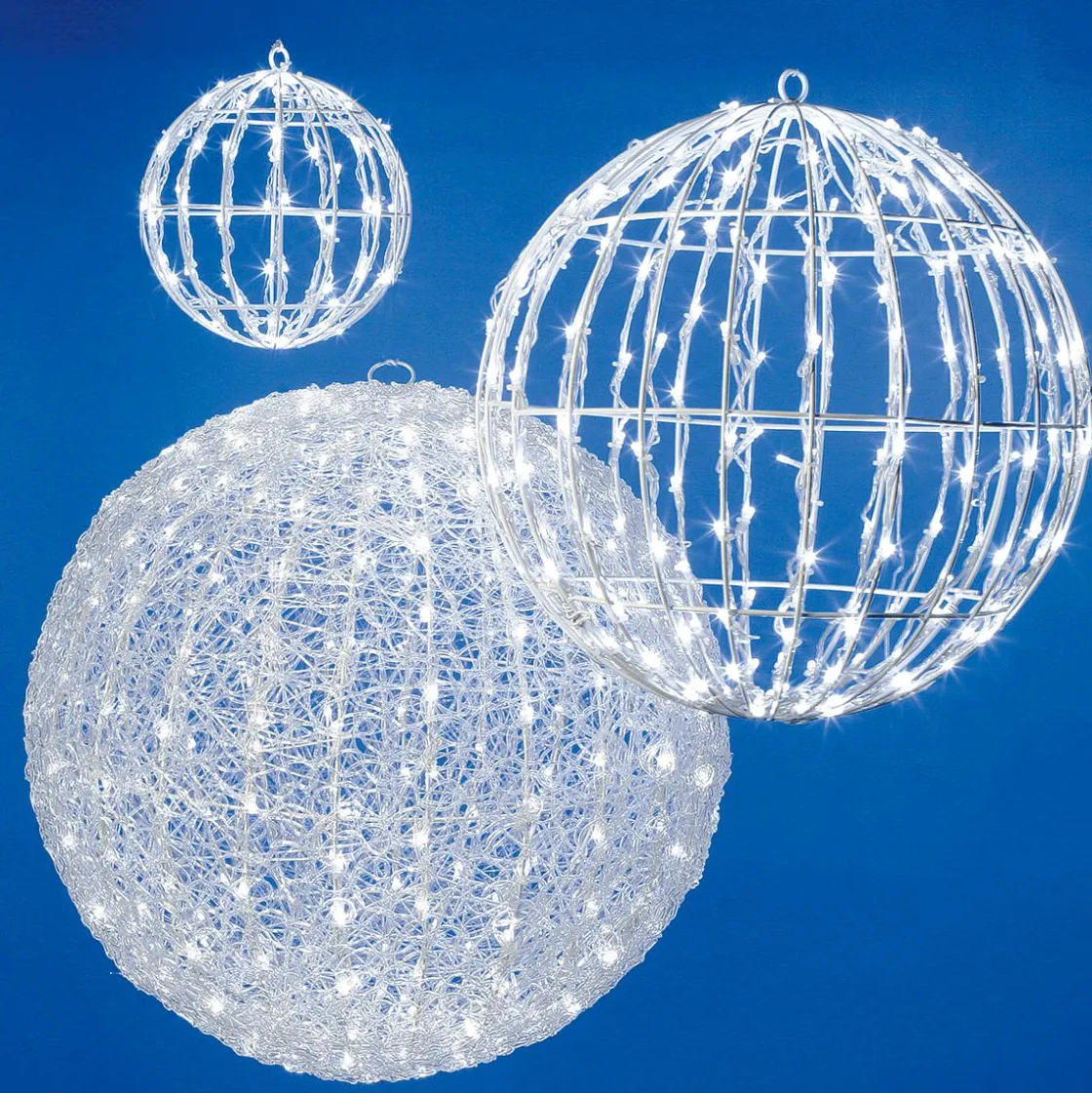 DecoWoerner Luces De Navidad>Esfera Luminosa De Luz LED De Fibras Acrílicas, Ø 50 Cm