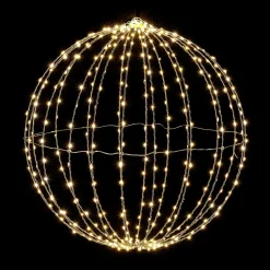 DecoWoerner Luces De Navidad>Esfera Luminosa LED Para Exteriores, LED Cálido - Blanco, Ø 50 Cm