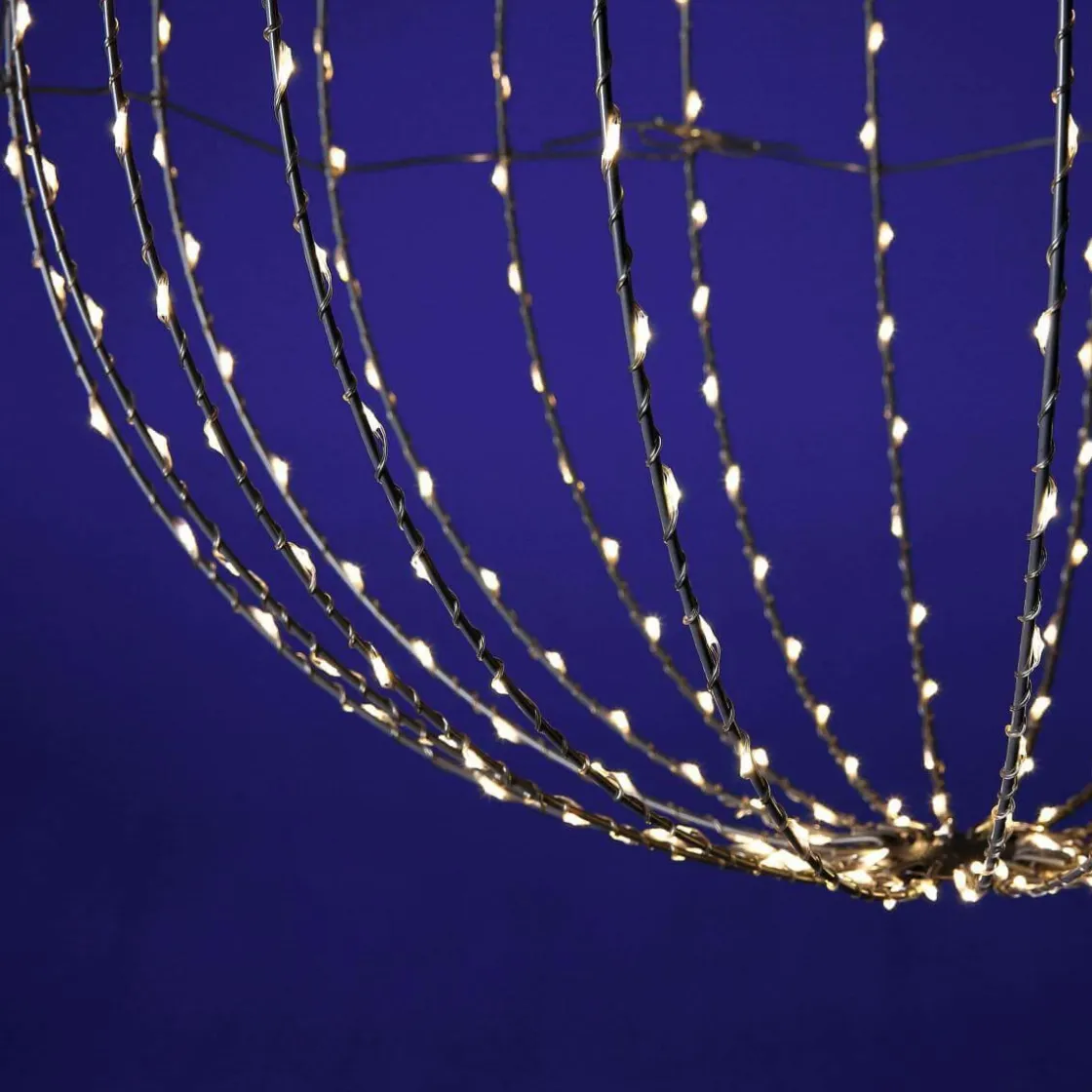 DecoWoerner Luces De Navidad>Esfera Luminosa LED Para Exteriores, LED Cálido - Blanco, Ø 50 Cm