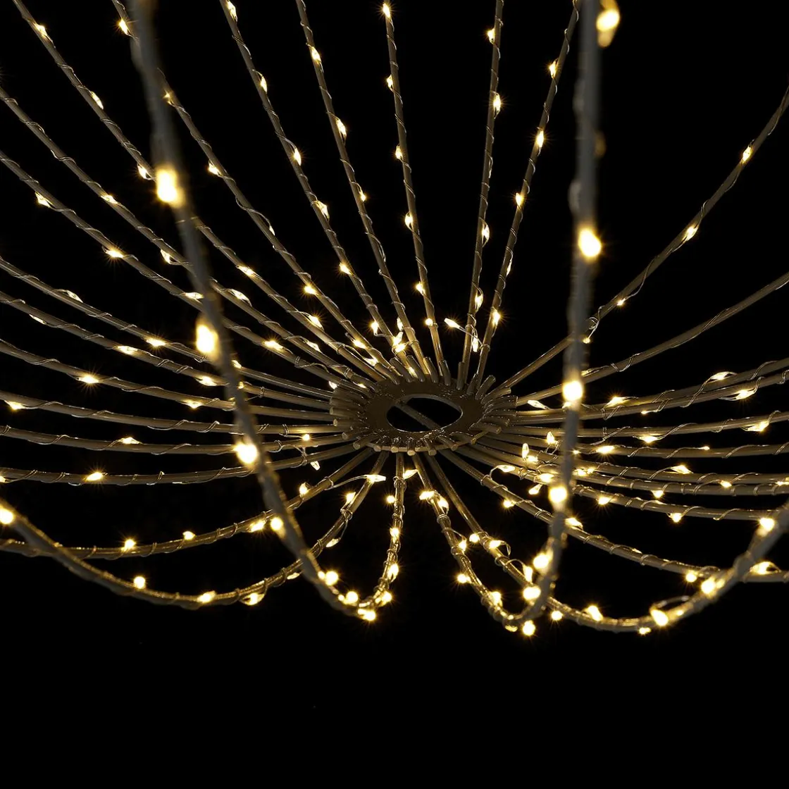 DecoWoerner Decoración Navideña Xxl|Luces De Navidad>Esfera Luminosa LED Para Exteriores, LED Cálido - Blanco, Ø 80 Cm