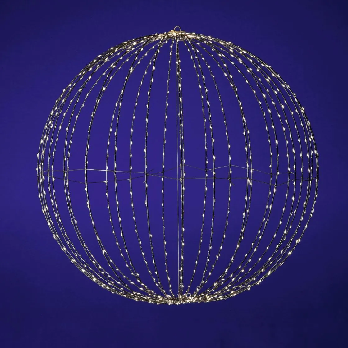 DecoWoerner Decoración Navideña Xxl|Luces De Navidad>Esfera Luminosa LED Para Exteriores, LED Cálido - Blanco, Ø 80 Cm