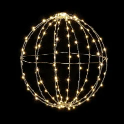 DecoWoerner Luces De Navidad>Esfera Luminosa LED Para Exteriores, LED Cálido - Blanco, Ø 30 Cm