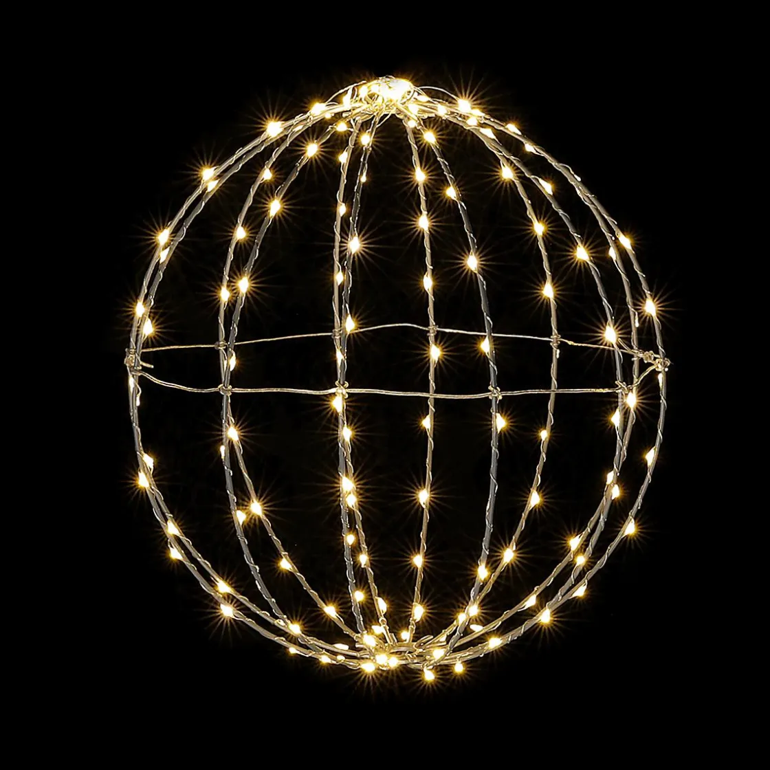 DecoWoerner Luces De Navidad>Esfera Luminosa LED Para Exteriores, LED Cálido - Blanco, Ø 30 Cm