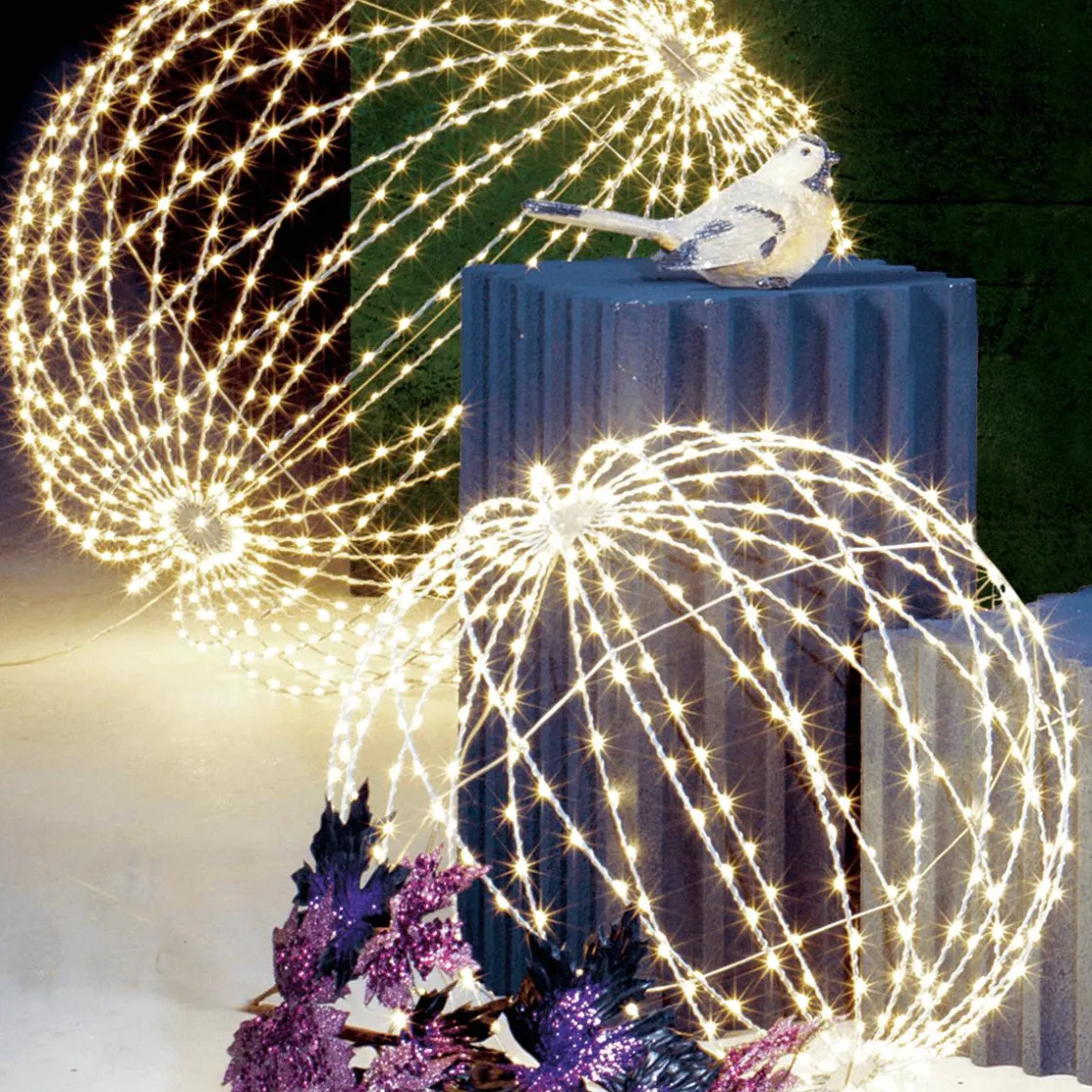 DecoWoerner Luces De Navidad>Esfera Luminosa LED Para Exteriores, LED Cálido - Blanco, Ø 30 Cm