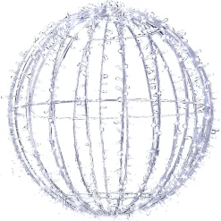 DecoWoerner Luz Decorativa|Luces De Navidad>Esfera Metálica De 100 Cm Ø Con LED Fríos