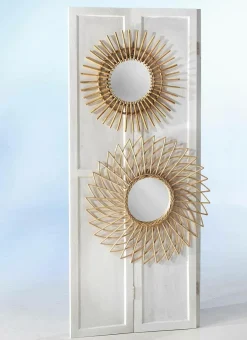 DecoWoerner Decoración De Verano>Espejo "Rota" Ø 55 Cm