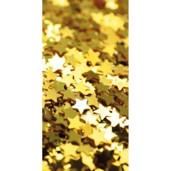 DecoWoerner Pancartas De Navidad E Invierno>Estandarte De Tela Estrellas Doradas 100 X 200 Cm