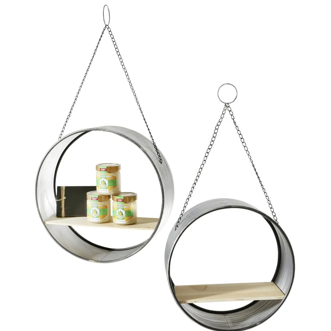 DecoWoerner Ayudas Y Herramientas De Decoración>Estante Colgante De Metal 35 Cm Ø