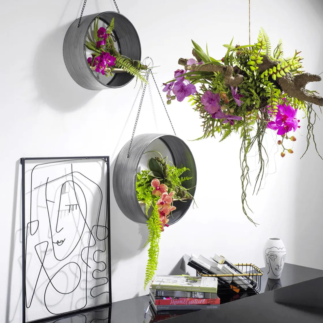 DecoWoerner Ayudas Y Herramientas De Decoración>Estante Colgante De Metal 35 Cm Ø