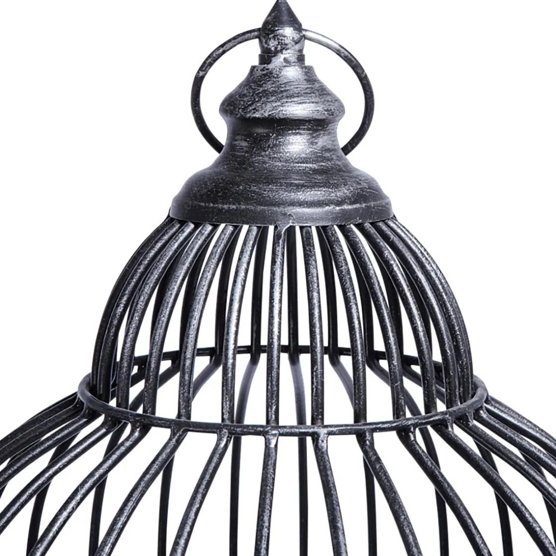 DecoWoerner Decoración De Primavera>Estantería De Jaula De Pájaro, Altura 140 Cm, Negra