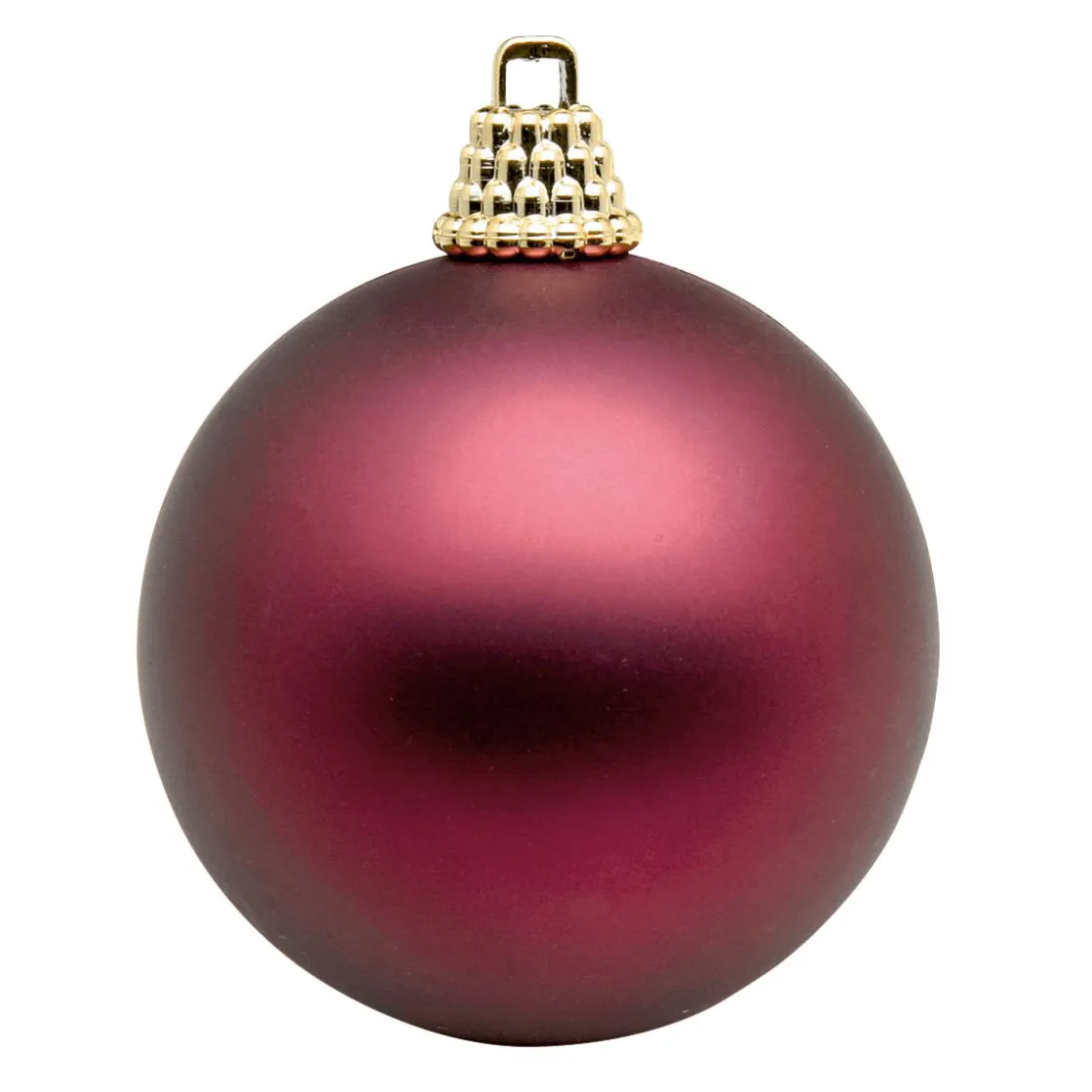 DecoWoerner Bolas De Navidad>Estera, Bolas De Plástico De Color Mora, 6 Cm Ø - 24 Piezas