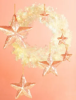 DecoWoerner Estrella De Navidad>Estrella Con Lentejuelas Ø 22 Cm, 2 Piezas, da