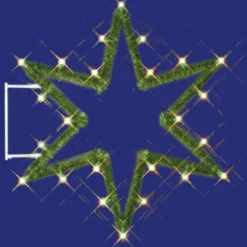 DecoWoerner Luces De Navidad>Estrella De 6 Puntas, 135 X 150 Cm