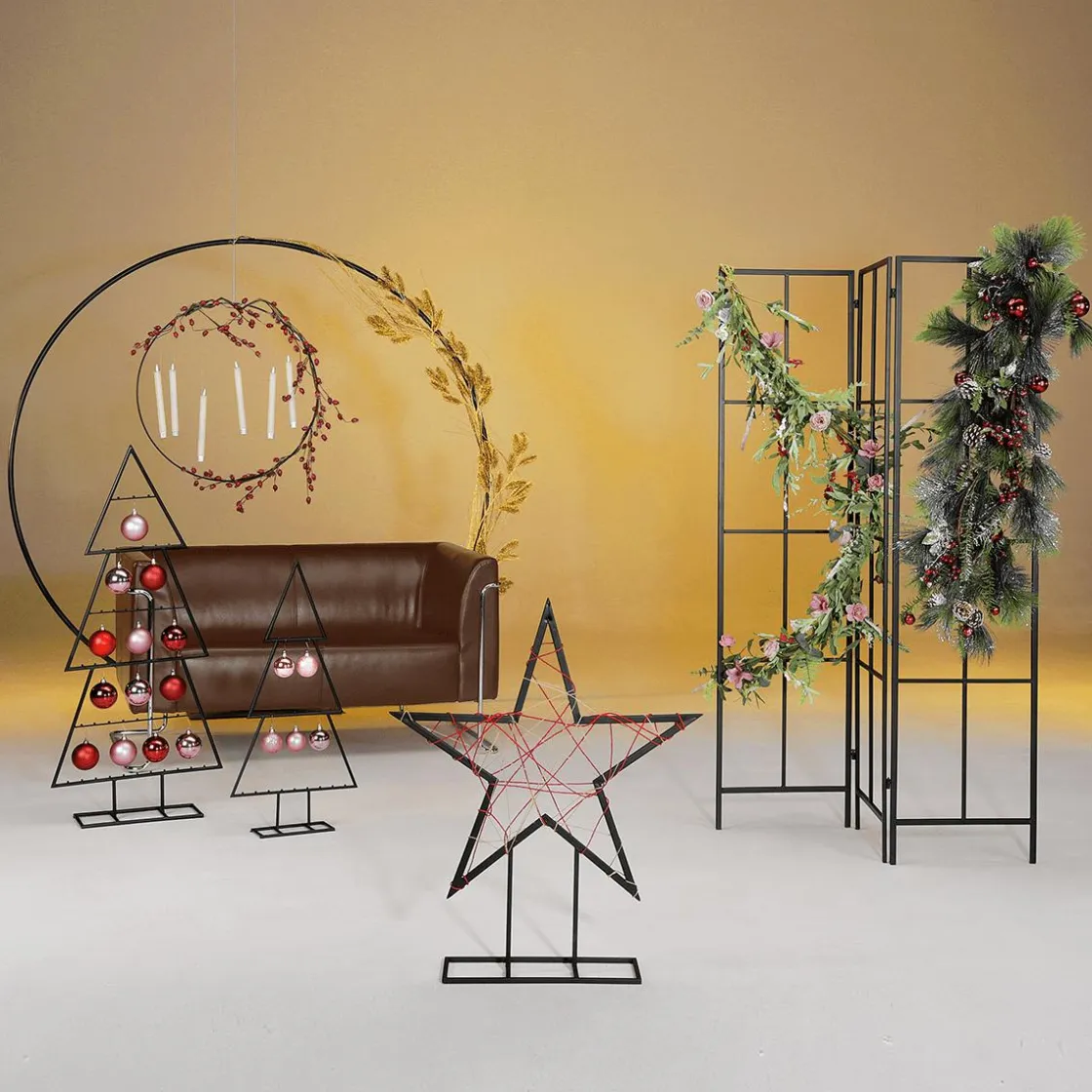 DecoWoerner Estrella De Navidad>Estrella De Metal Altura 80 Cm