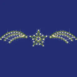 DecoWoerner Luces De Navidad>Estrella De Vano De Carretera, Ø 125 Cm