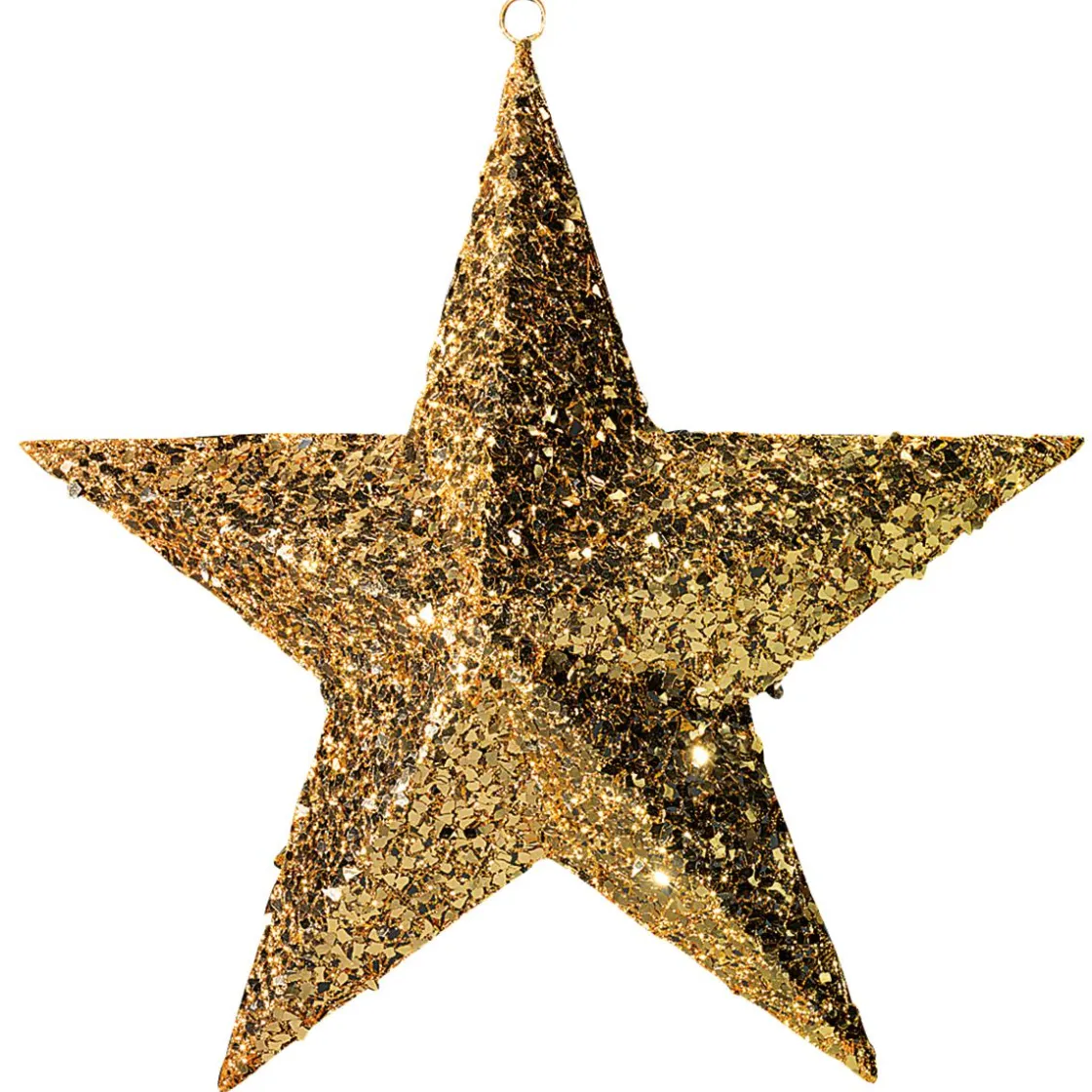 DecoWoerner Decoración Navideña Xxl>Estrella Decorativa, Dorado, Ø 120 Cm