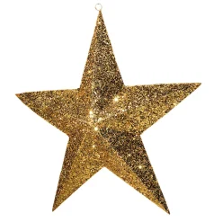 DecoWoerner Decoración Navideña Xxl|Estrella De Navidad>Estrella Decorativa, Dorado, Ø 150 Cm
