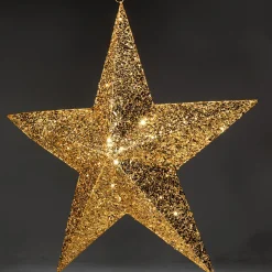 DecoWoerner Decoración Navideña Xxl|Estrella De Navidad>Estrella Decorativa, Dorado, Ø 150 Cm