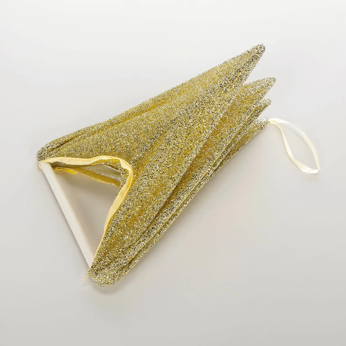 DecoWoerner Estrella De Navidad>Estrella Dorada Plegable Deco Con Cremallera, 40 Cm