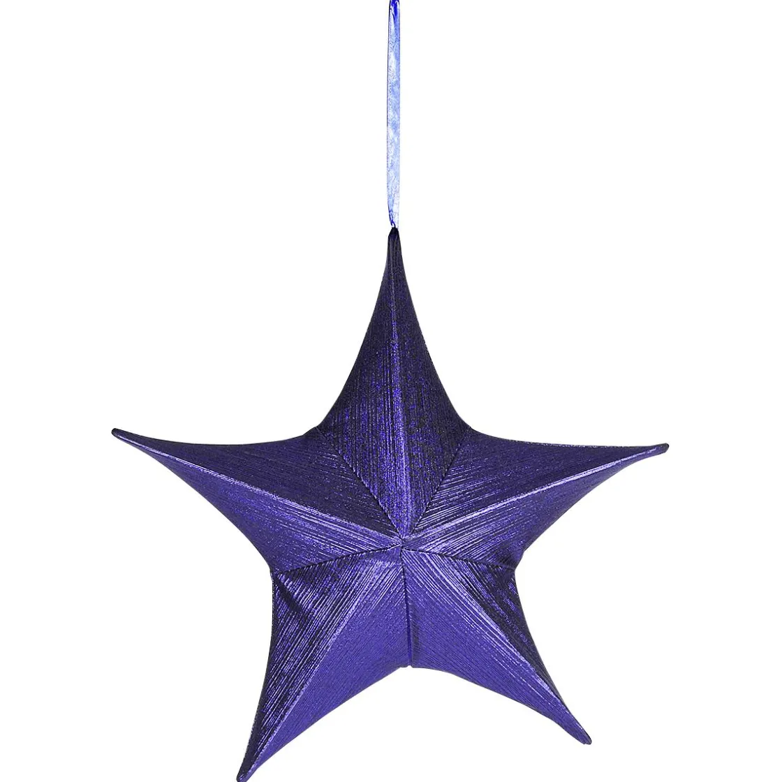 DecoWoerner Estrella De Navidad>Estrella Plegable De Tela Decorativa, Metalizado, Con Cremallera