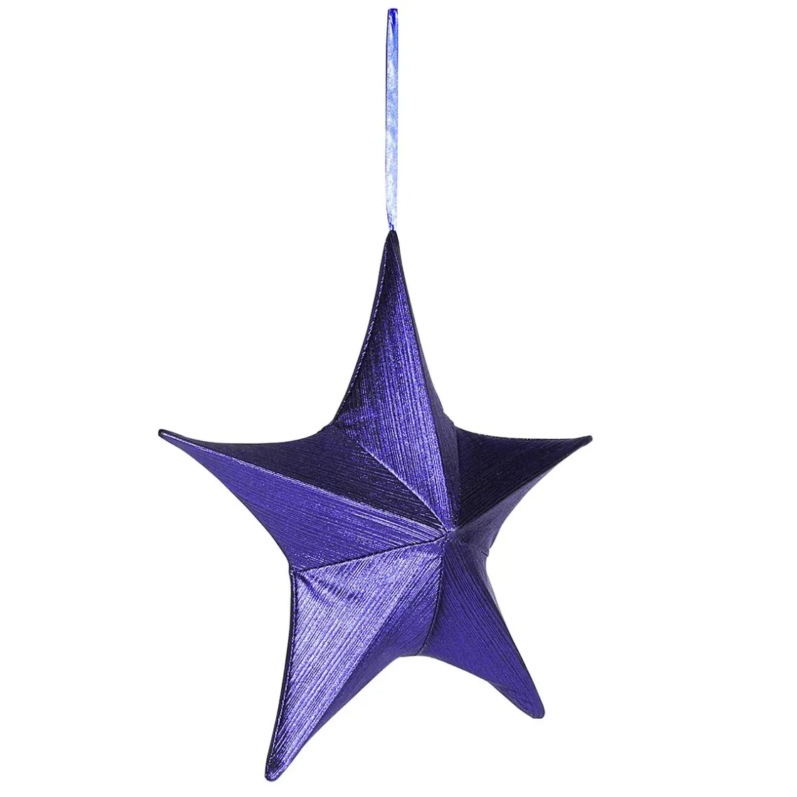 DecoWoerner Estrella De Navidad>Estrella Plegable De Tela Decorativa, Metalizado, Con Cremallera