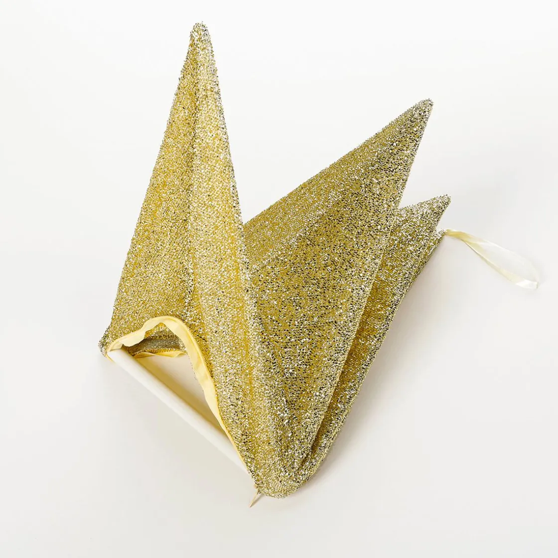 DecoWoerner Estrella De Navidad>Estrella Plegable Deco Plateada Con Cremallera, 40 Cm