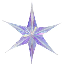 DecoWoerner Estrella De Navidad|Figuras De Navidad>Estrella Plegable Decorativa De Plástico Iridiscente