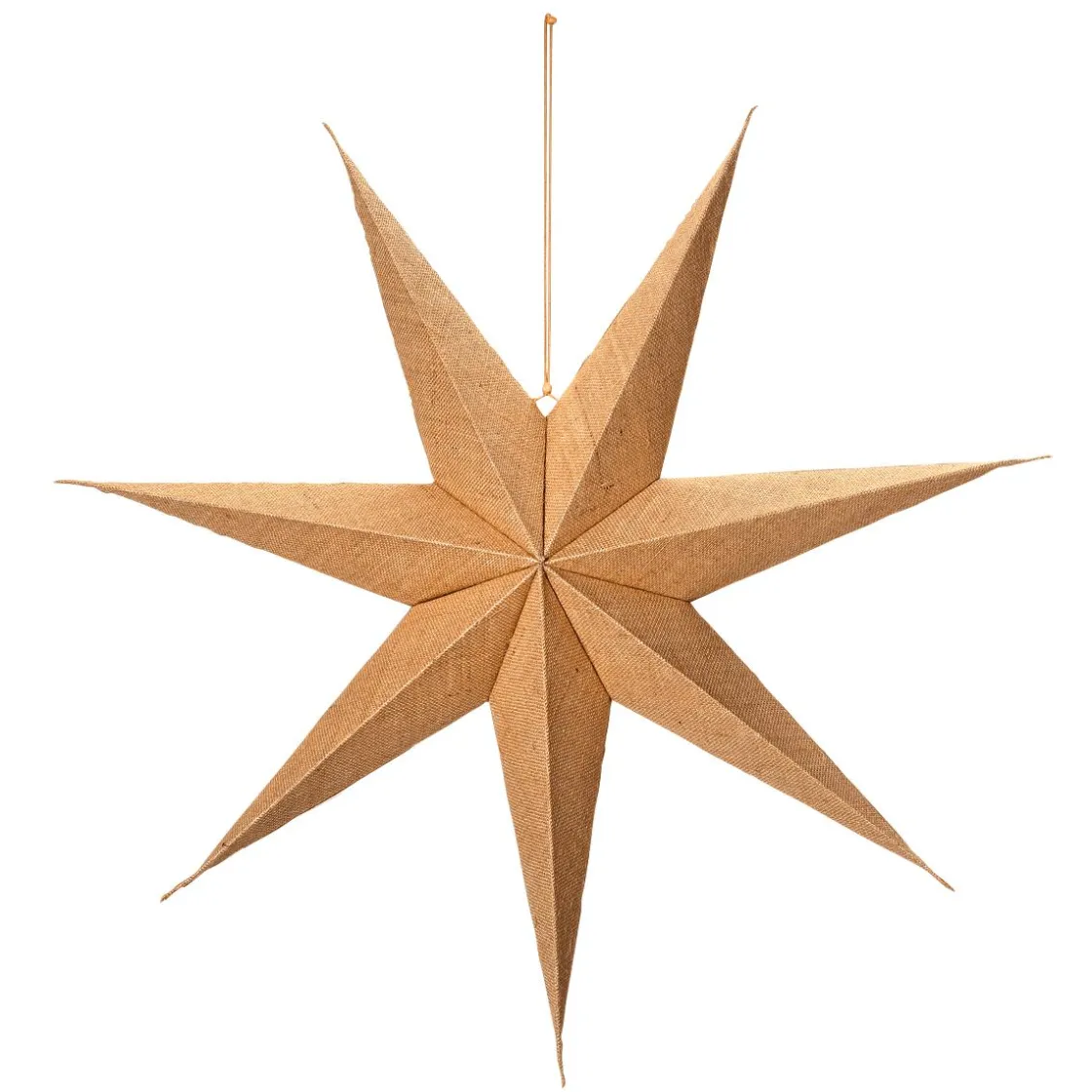 DecoWoerner Estrella De Navidad>Estrella Plegable Recubierta De Yute 75 Cm