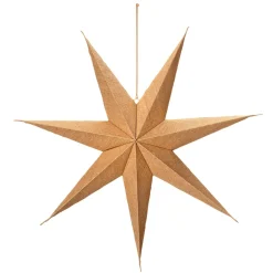 DecoWoerner Estrella De Navidad>Estrella Plegable Recubierta De Yute 45 Cm