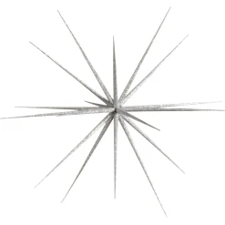DecoWoerner Estrella De Navidad>Estrella Sputnik, Color Plateado, Ø 60 Cm