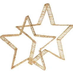 DecoWoerner Estrella De Navidad>Estrellas Decorativas 2 Piezas Ø 40-50 Cm