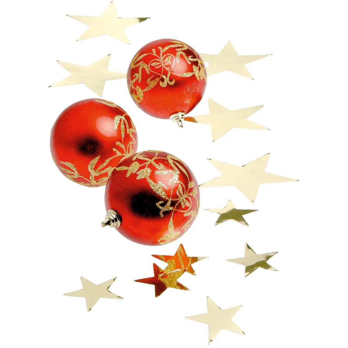 DecoWoerner Decoración Dispersa|Estrella De Navidad>Estrellas Decorativas Para Dispersar , Ø 10 Cm, 25 Piezas