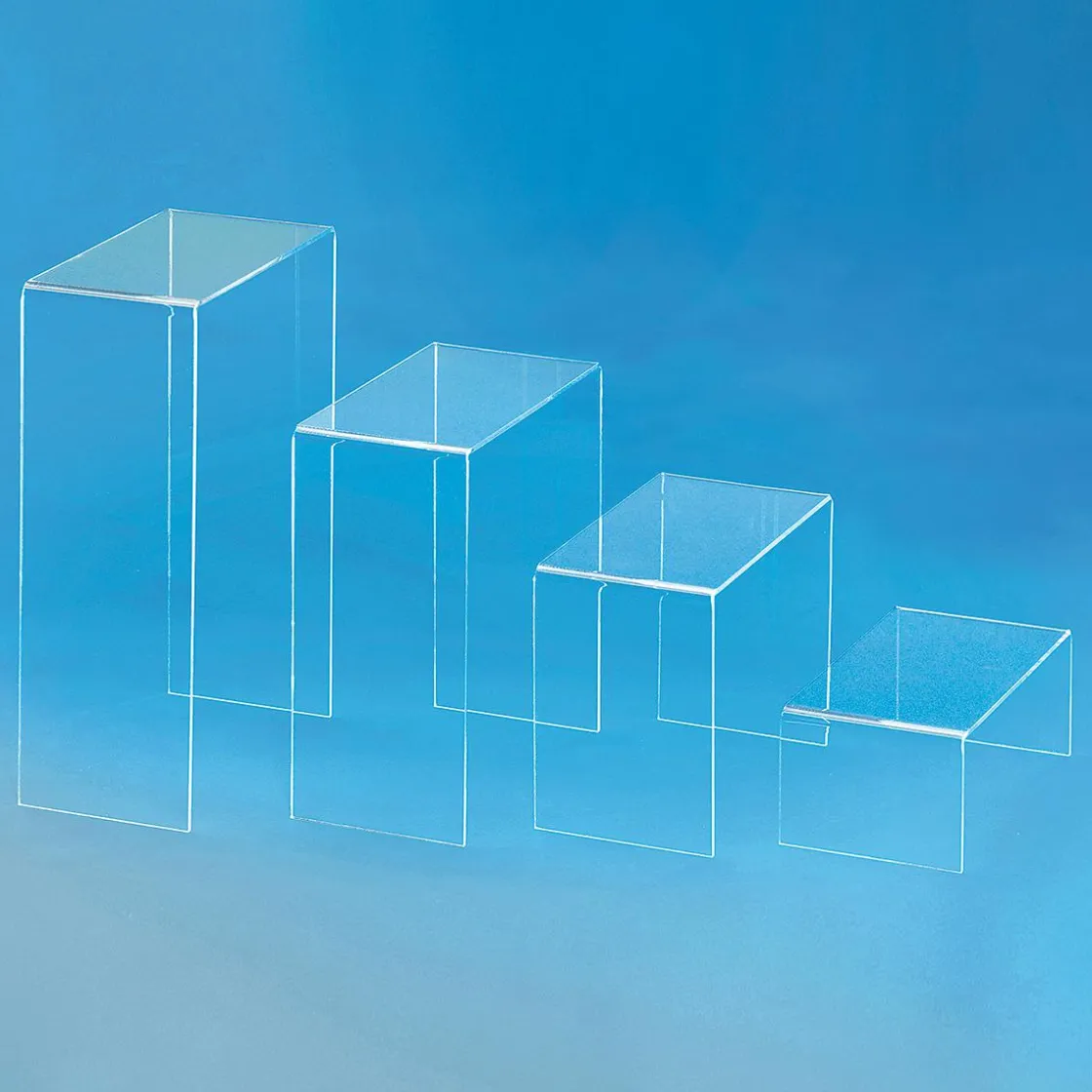 DecoWoerner Expositores Para Tiendas>Expositor Acrílico 18 Cm Ancho 10 Cm Fondo 4 Piezas