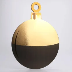 DecoWoerner Decoración Navideña Xxl>Expositor De Bolas De Navidad 35 X 46 Cm Oro