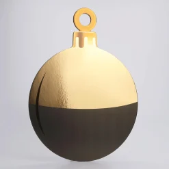 DecoWoerner Decoración Navideña Xxl>Expositor De Bolas De Navidad 51 X 67 Cm Oro