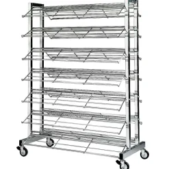 DecoWoerner Expositores Para Tiendas>Expositor De Calzado Desplazable, Aprox. 70 Pares De Zapatos
