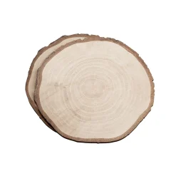 DecoWoerner Expositores Para Tiendas|Decoración Temática>Expositor De Discos De Madera Deco Impreso 23 Cm Ø Juego De 2