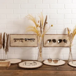 DecoWoerner Expositores Para Tiendas|Decoración Temática>Expositor De Discos De Madera Deco Impreso 23 Cm Ø Juego De 2