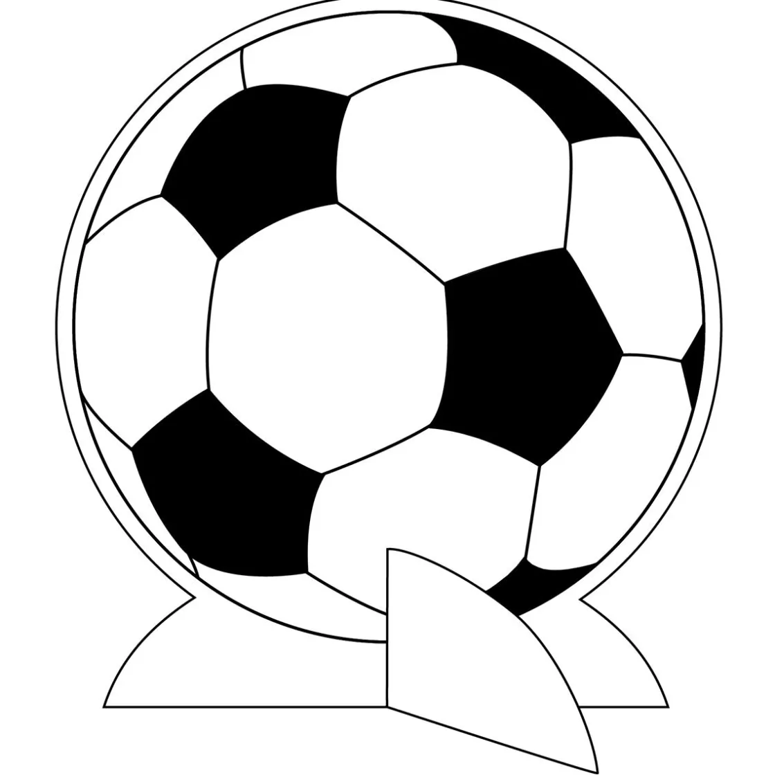 DecoWoerner Decoración Temática>Expositor De Fútbol De Mesa 22 Cm Ø