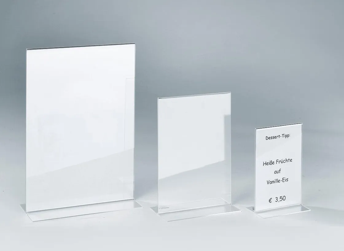 DecoWoerner Carteles Y Señalización>Expositor De Mesa, DIN A4, Formato Vertical