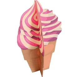 DecoWoerner Decoración De Verano>Expositor Decorativo Helado Suave, Altura 75 Cm