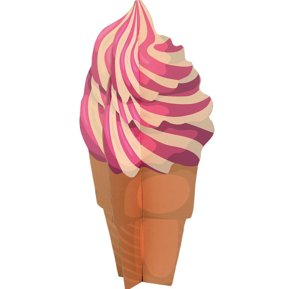 DecoWoerner Decoración De Verano>Expositor Decorativo Helado Suave, Altura 75 Cm