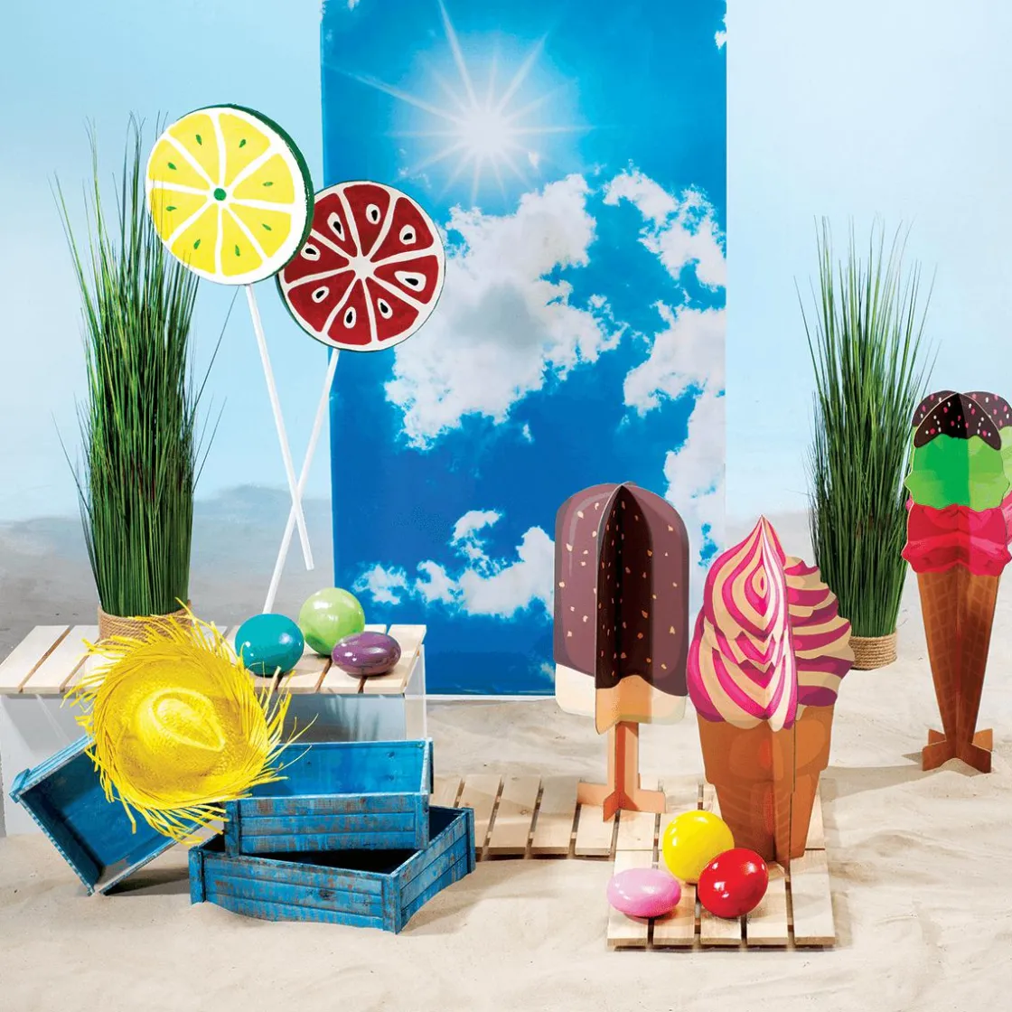 DecoWoerner Decoración De Verano>Expositor Decorativo Paleta, Altura 75 Cm