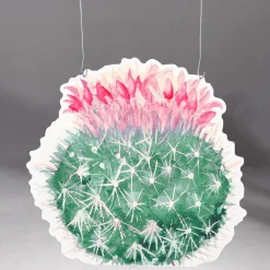 DecoWoerner Decoración De Verano>Expositor Para Colgar "Echinocactus" Fucsia