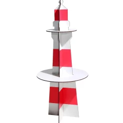 DecoWoerner Decoración De Verano>Faro Decorativo De Madera, Altura 80 Cm